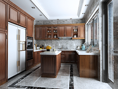 American kitchen cabinet model