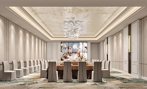 Hotel Ballroom 3d model