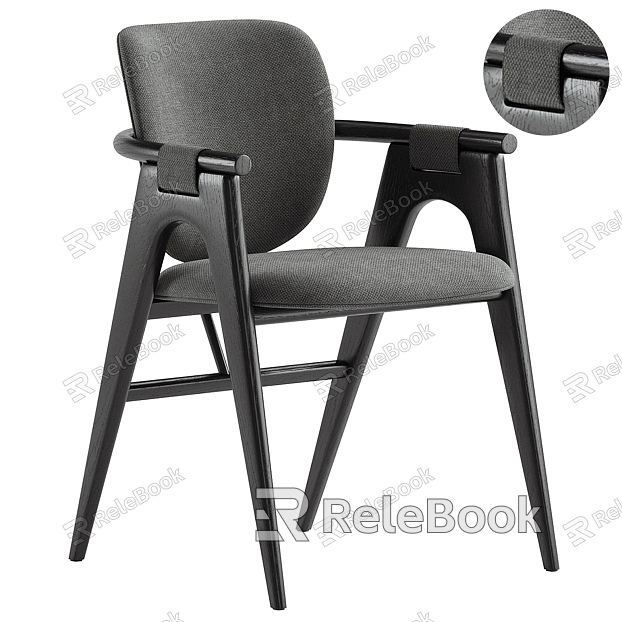 Middle Style Single Chair Dining Chair model