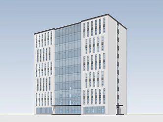 modern office building high-rise office building high-rise commercial high-rise hotel 3d model
