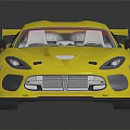 Yellow Sports Car Featuring Sleek Exterior Design And Rear Spoiler