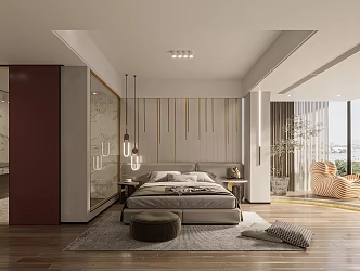 Modern Room Hotel Guest Room Hotel Standard Room Suite Big Bed Room Hotel Room Toilet 3d model