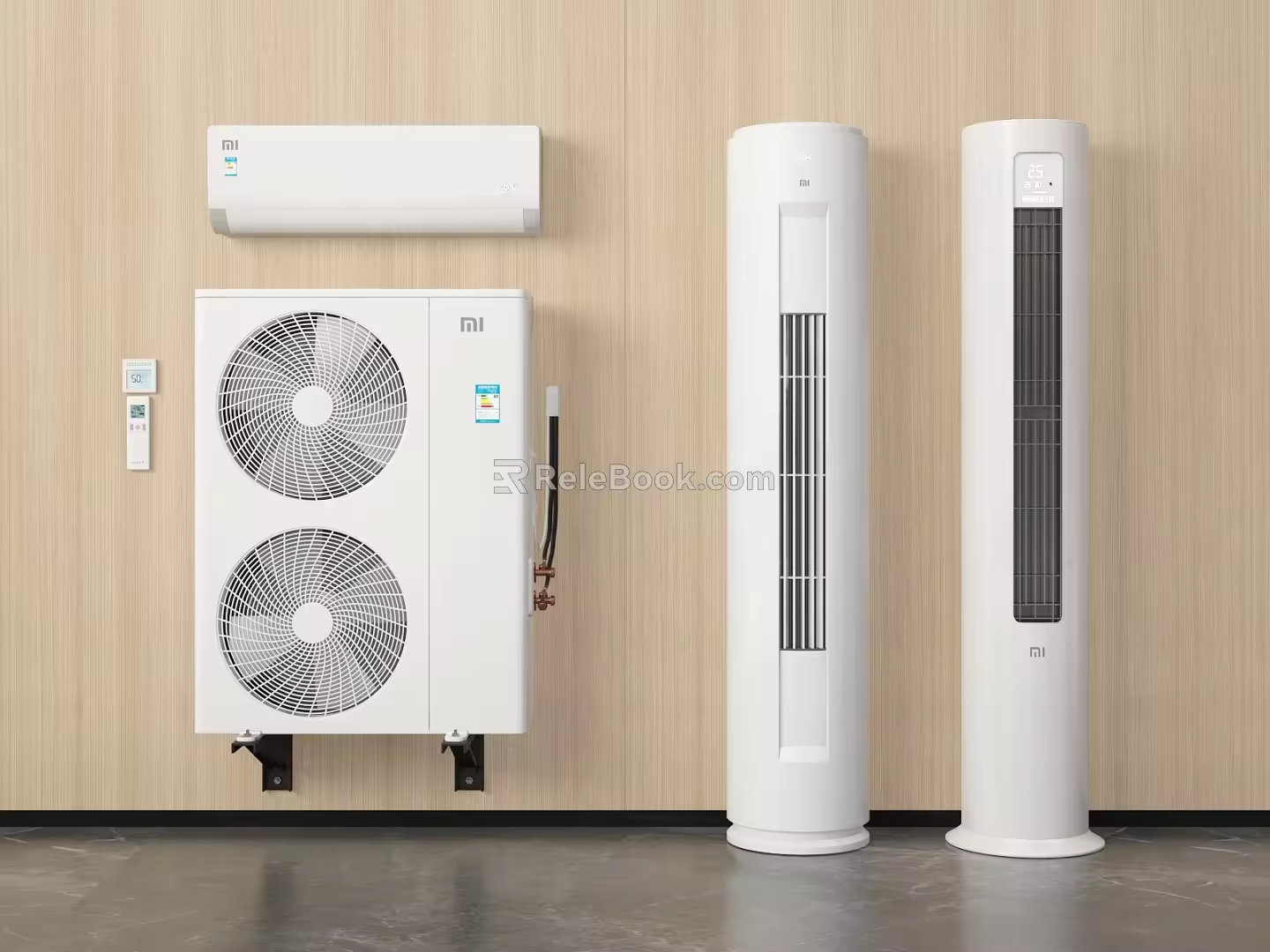 Modern Air Conditioner Air Conditioner Air Conditioner External Vertical Air Conditioner 3d model