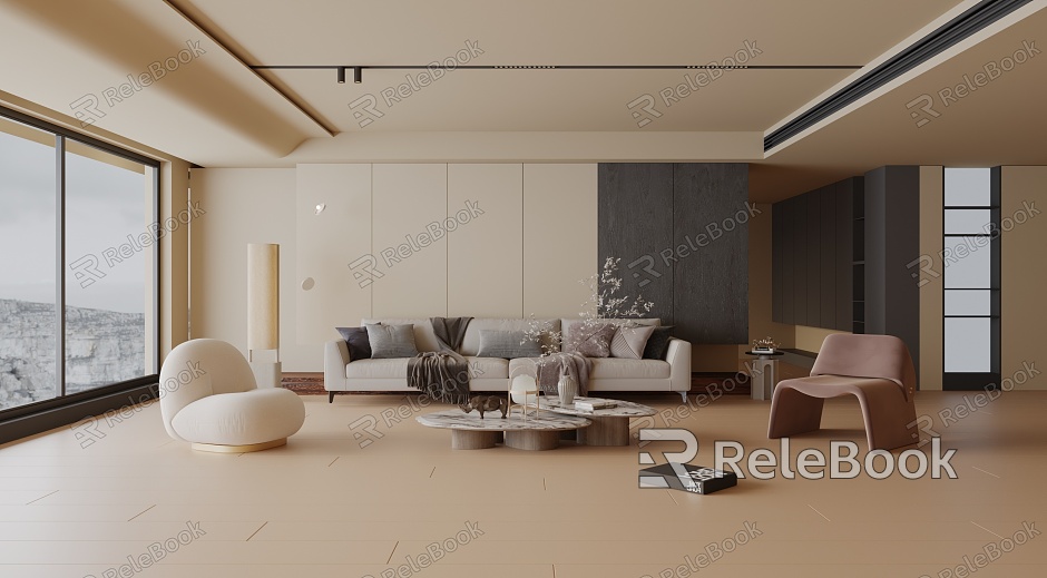 modern living room model