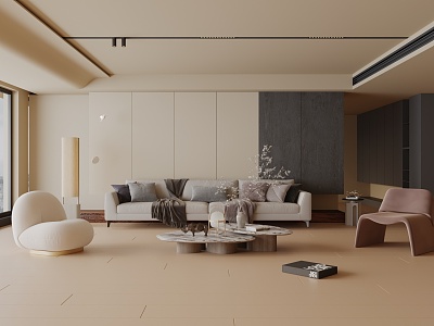 modern living room model