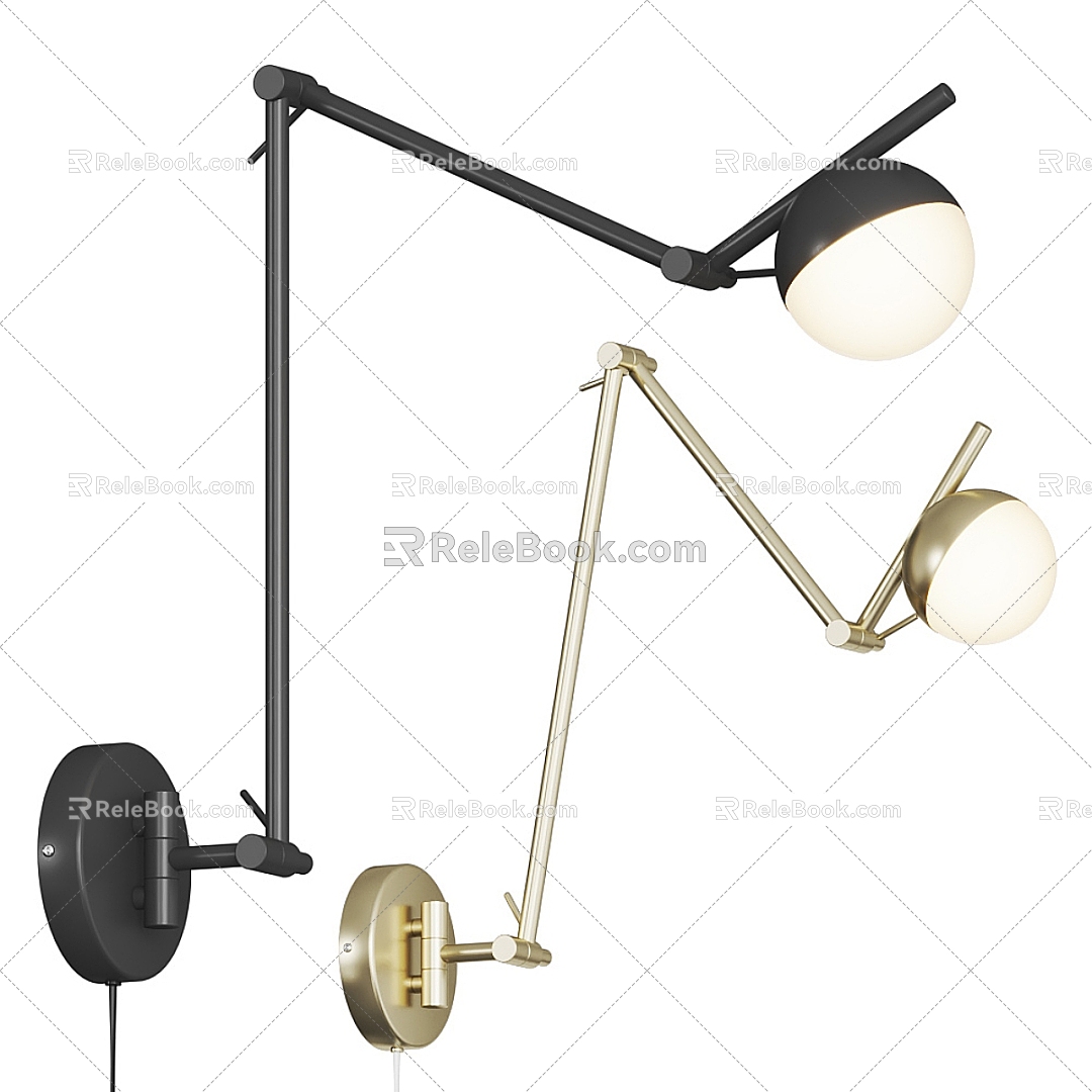 metal wall lamp model