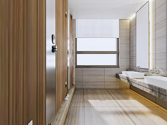 Hotel Toilet Modern Toilet 3d model