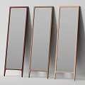 Modern Elegant Full-Length Mirrors with Three Colors and Metal Frame