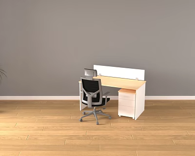 modern office chair desk 3d model