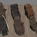 Multiple Styles of Leather Massage Chairs in Different Colors and Designs