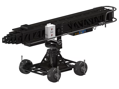 Professional Entertainment Filming Track Slider With Mobile Wheels For Stable Camera Movement 3d model