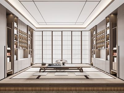 Japanese Tea Room Tatami Tea Room 3d model