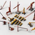 Different Types Of Utility Vehicles Including Cranes Excavators And Heavy Equipment