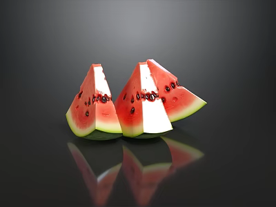 Creative Watermelon Shaped Sofa And Coffee Table Set For Modern Living Room Home Decoration 3d model