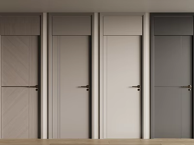 Modern top door 3d model Modern top door 3d model