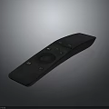 Modern Electronic Remote Control With Sleek Black Design And Function Buttons 3d model