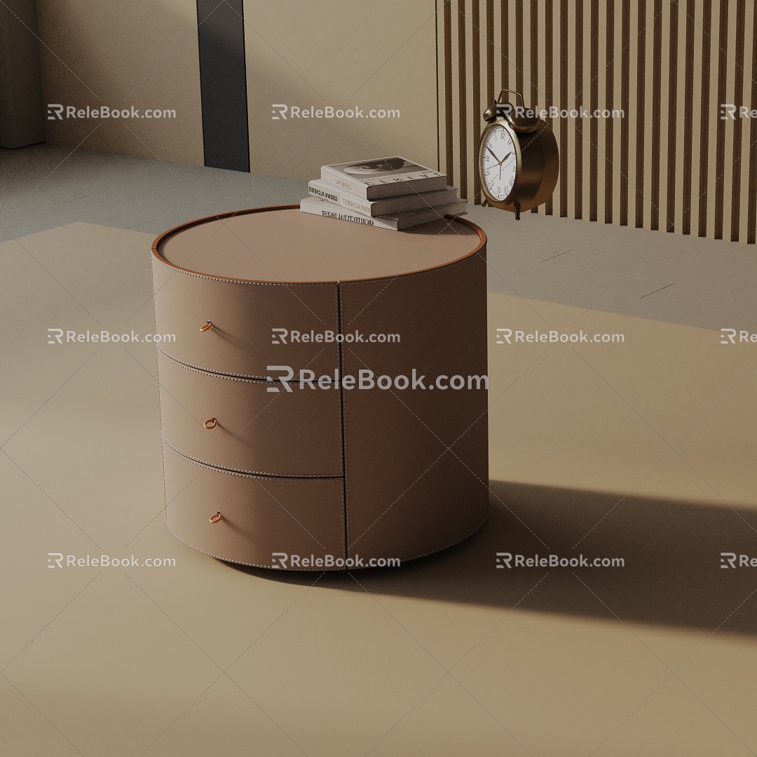 Modern Bedside Cabinet 3d model