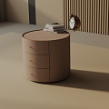 Modern Bedside Cabinet 3d model