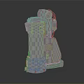 Modern Sci-Fi Equipment Mechanical Equipment Space-Time Module Sci-Fi Components High-Tech Components Sci-Fi Items 3d model