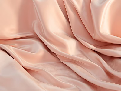 Soft Light Pink Silk Fabric With Smooth Texture 3d model