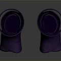 Purple Spiral Designed Daily Use Leg Warmers For Winter Comfort