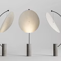 Modern Floor Lamp Design Featuring Arched Stands Circular Shades And Cylindrical Bases