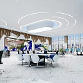 Modern Monitoring Room Meteorological Bureau Control Center Command Center 3d model
