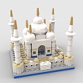 LEGO toy blocks halal temple 3d model