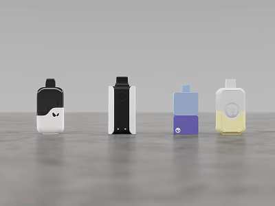 Sleek Modern Household Bottles In Multiple Colors With Minimalist Design For Daily Use 3d model