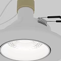 White Recessed Downlight Spotlight With Modern Grid Design And Bright Light Source