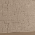 Light Colored Brick Background Wall With Neatly Arranged Textured Surface And Wooden Floor