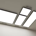 Integrated lamp Integrated recessed lamp White lamp film and simple ceiling lamp Simple ceiling lamp Narrow side ceiling lamp 3d model