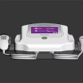 Alma White Medical Device Featuring Purple Screen And Two Connected Probes