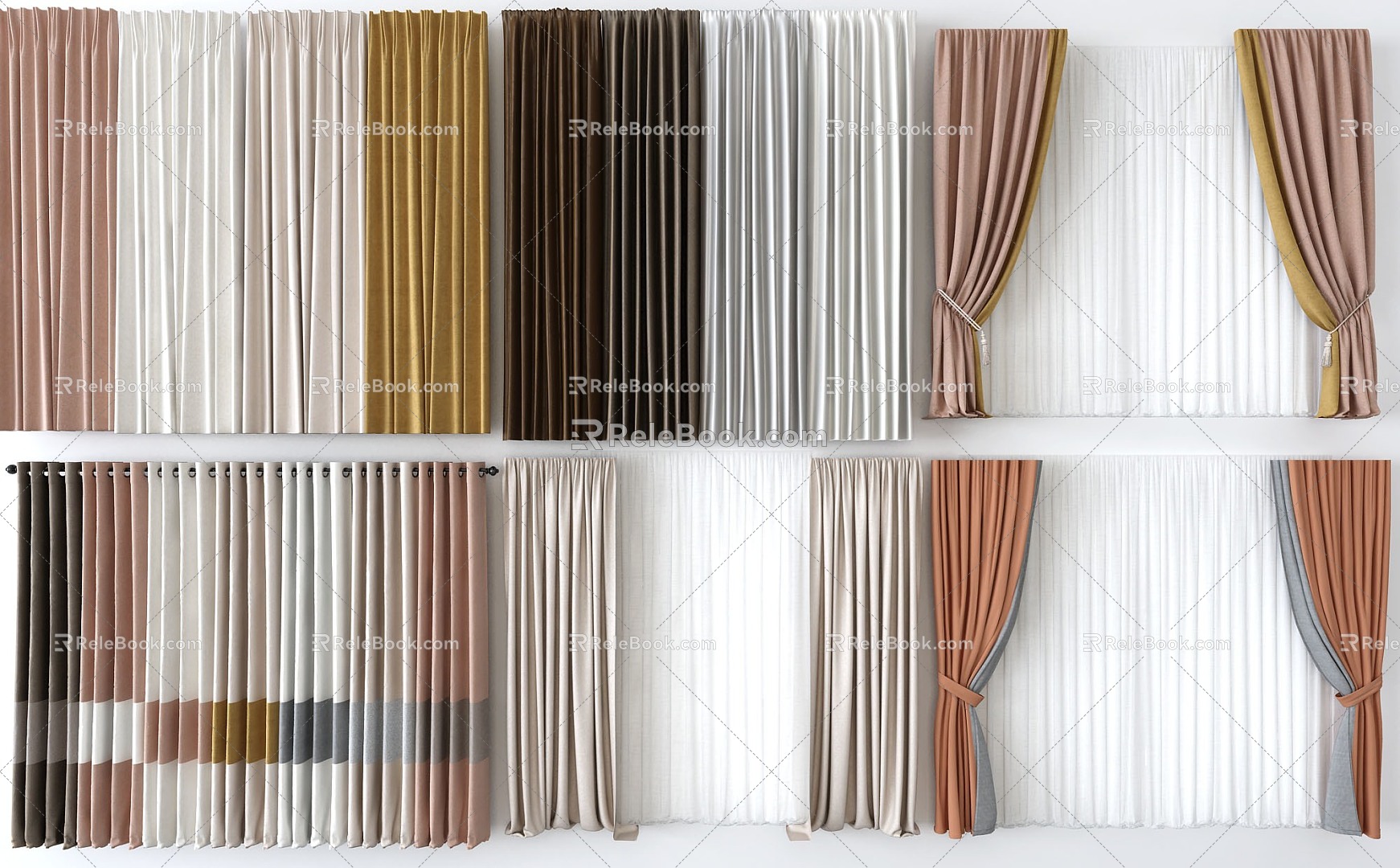 Curtains 3d model