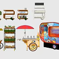 Variety Of Functional Mobile Vending And Food Carts