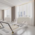 Fitness Studio Interior With Bright Lighting And Modern Decor 3d model