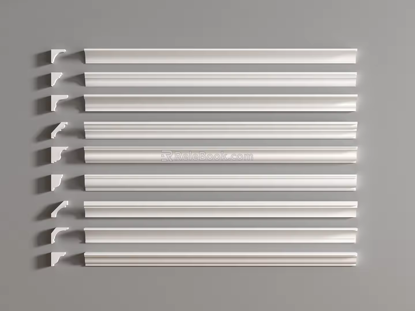 Modern gypsum line Gypsum line Yin corner line Yang corner line Skirting line ceiling corner line 3d model