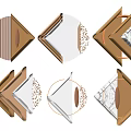Modern Geometric Wall Decor Pieces With Metallic Accents And Unique Shapes