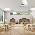 Modern Kindergarten Classroom 3d model