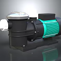 Industrial Water Pump With Black Body Green Motor And White Connector