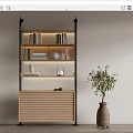 Modern Bookshelf 3d model