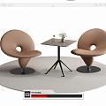 Modern Leisure Tables and Chairs Negotiation Tables and Chairs Dining Tables and Chairs 3d model