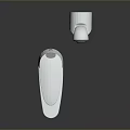 Modern Chrome Bathroom Faucet And Handheld Shower With Polished Metal Finish
