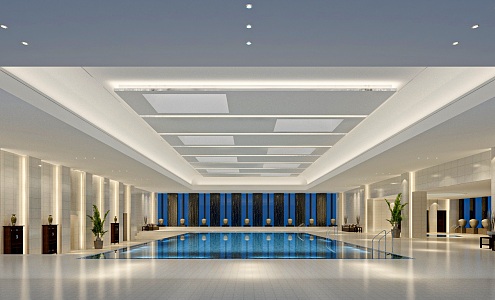 Modern Swimming Pool 3d model