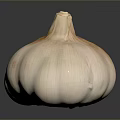 Fresh Garlic Bulb With White And Pink Skin Firm Texture For Cooking
