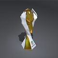 Competition Trophy Concept Magnolia Shape Trophy Super Fine Ornaments 3d model