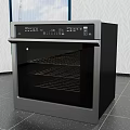 Sleek Black Built in Oven With Digital Control Panel And Glass Door For Modern Kitchen
