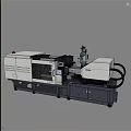 Industrial Precision Injection Molding Machine With White Gray Body Digital Control Panel And Dual Units