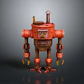 Industrial Robot Single Wheel Robot Double Wheel Robot Assistant Small Robot 3d model