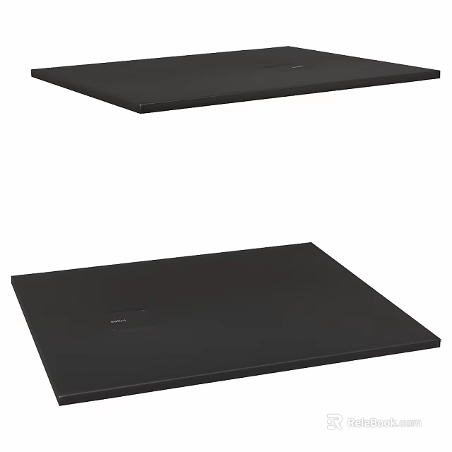 Modern Black Two Seater Sofa With Sleek Minimalist Design For Living Room 3d model 